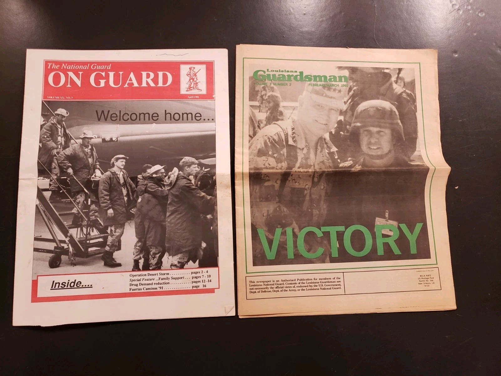 1991 Louisiana Guardsman & The National Guard on Guard Gulf War Welcome Home