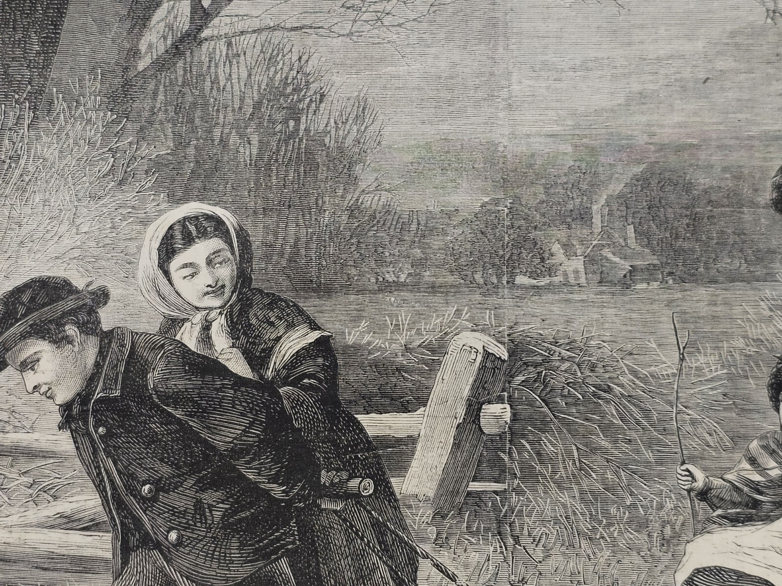 Harper’s Weekly January 23, 1869 ” The Sleigh Ride.” Page 57