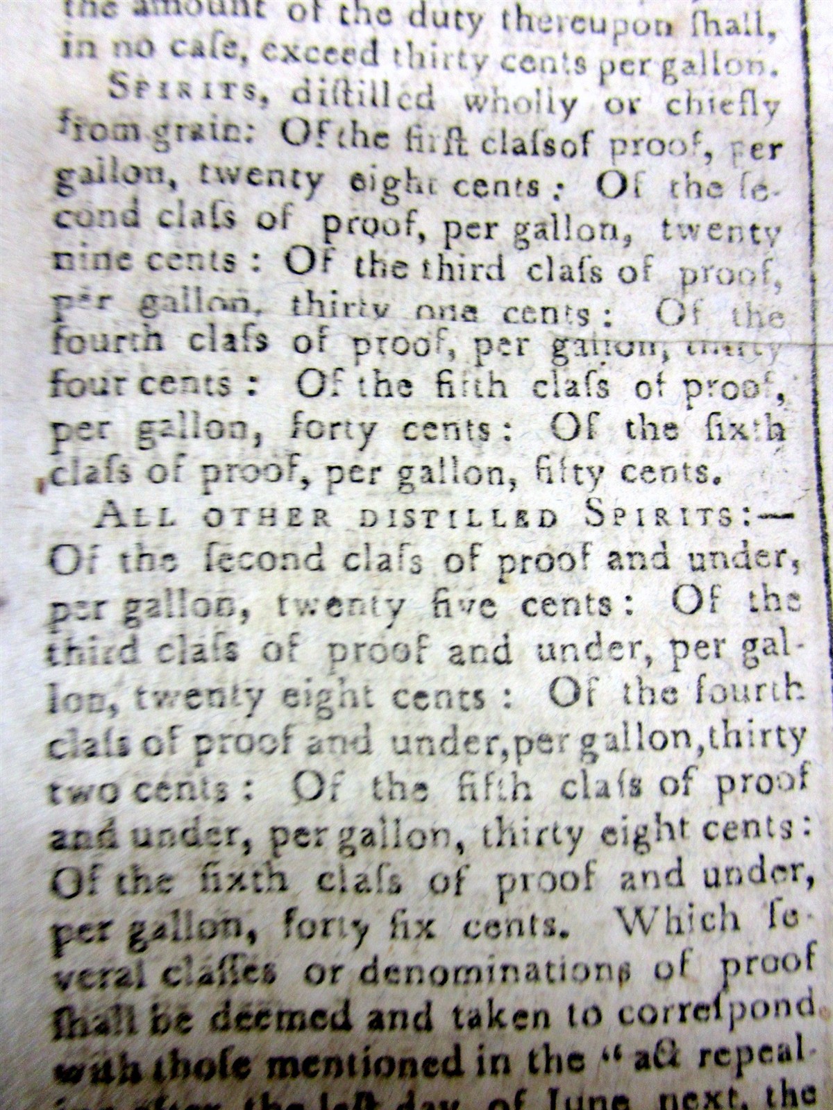 1792 newspaper GEO WASHINGTON signed Act FRONTIER US PROTECTION fm INDIAN ATTACK