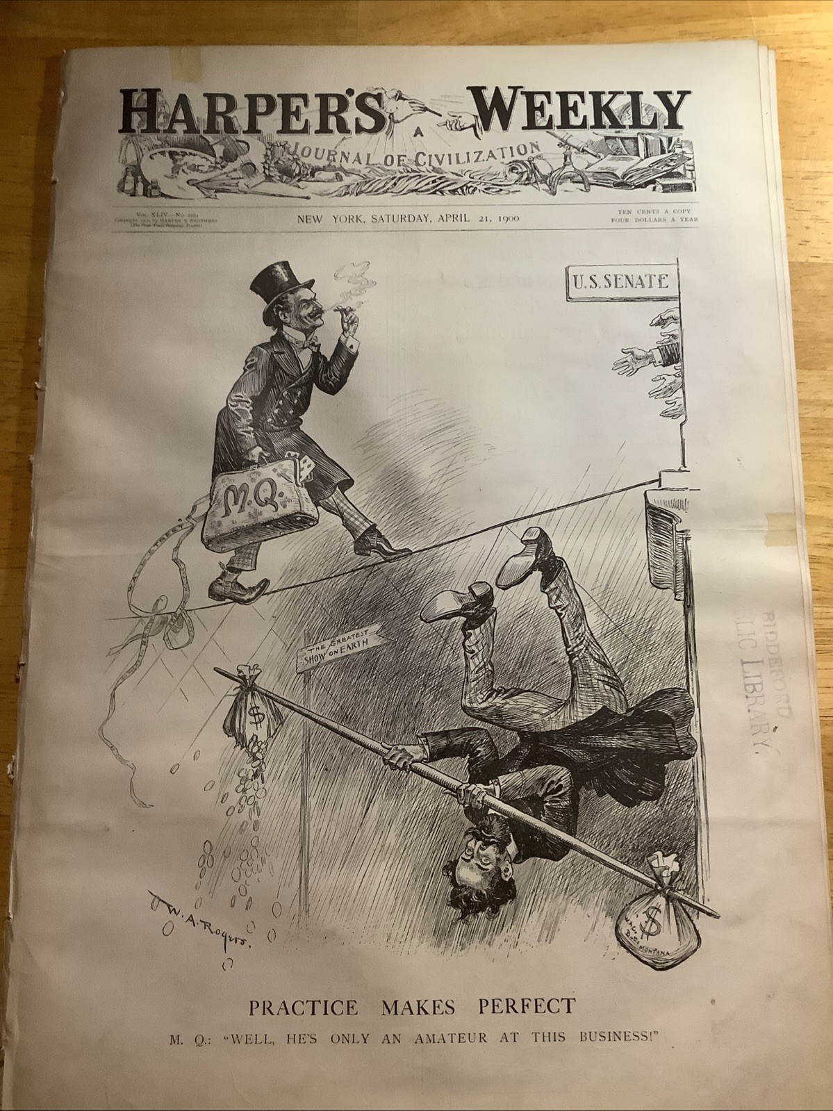 1900 HARPERS WEEKLY NEWSPAPER / MAGAZINE ~ GREAT PRINTS