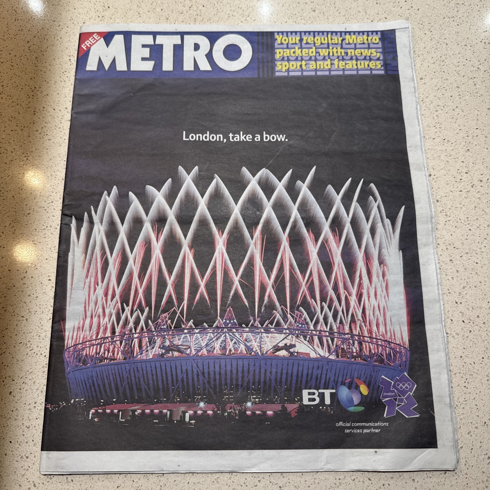 Metro Newspaper 2012: Olympic Closing Commemorative Issue