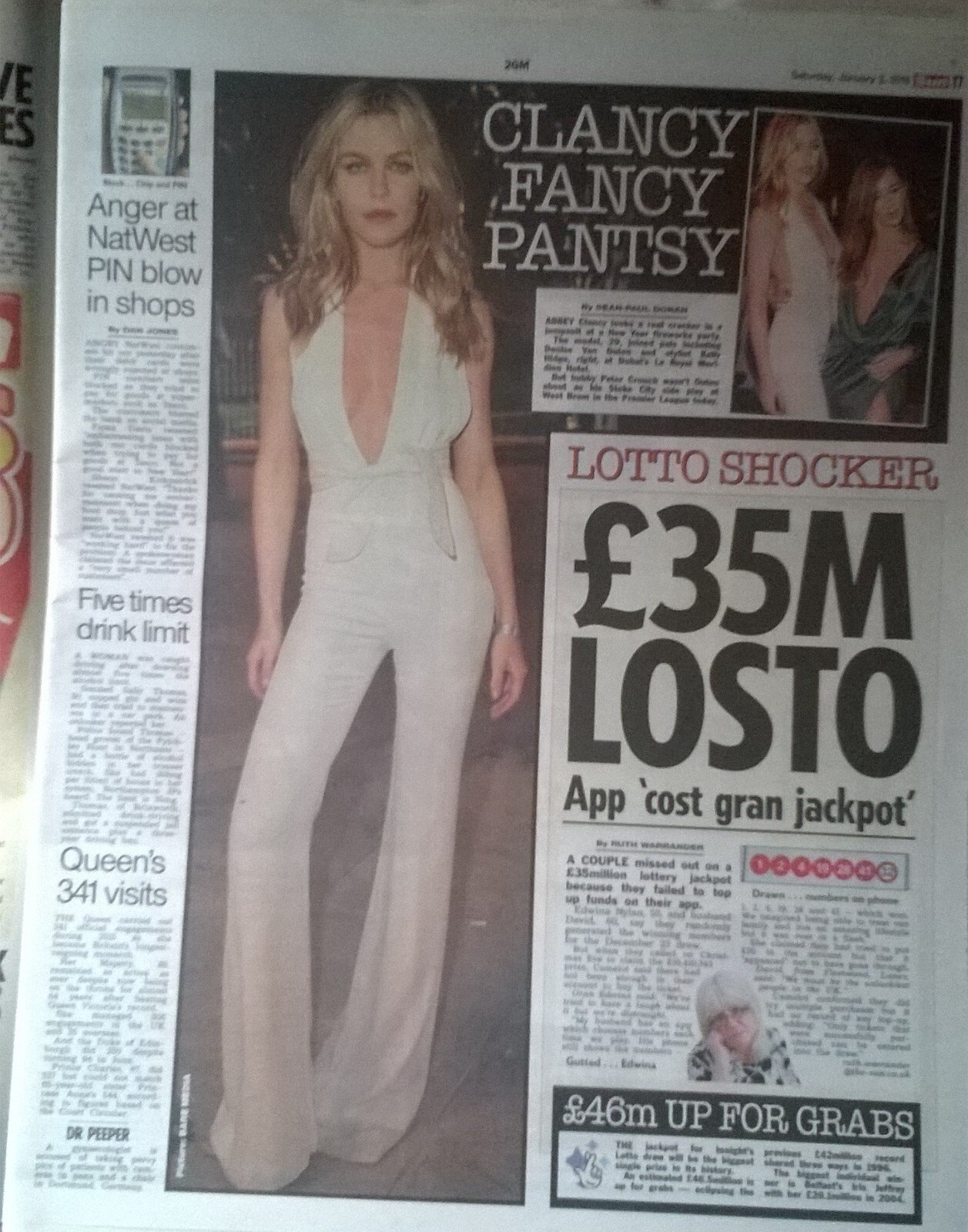 THE SUN 2 January 2016 – Alicia Viikander, Guns n’ Roses, Joe Wicks