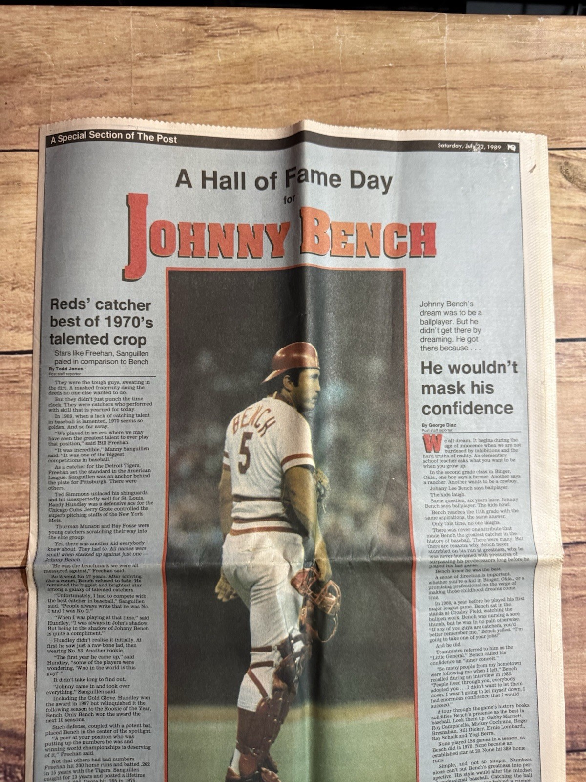 Cincinnati Reds Newspaper Lot Of 3 Cincinnati Enquirer Johnny Bench 1989 Rose 85