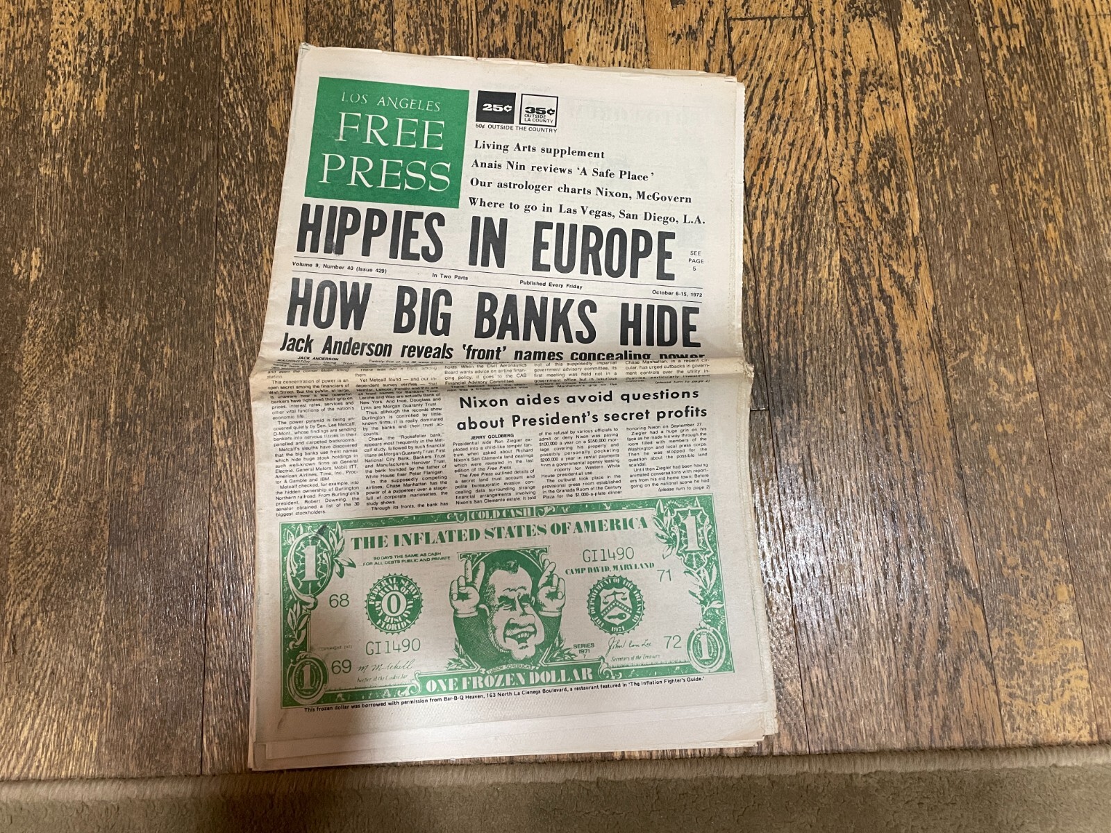 October 1972 Los Angeles Free Press Newspaper David Bowie John Prine Elton John