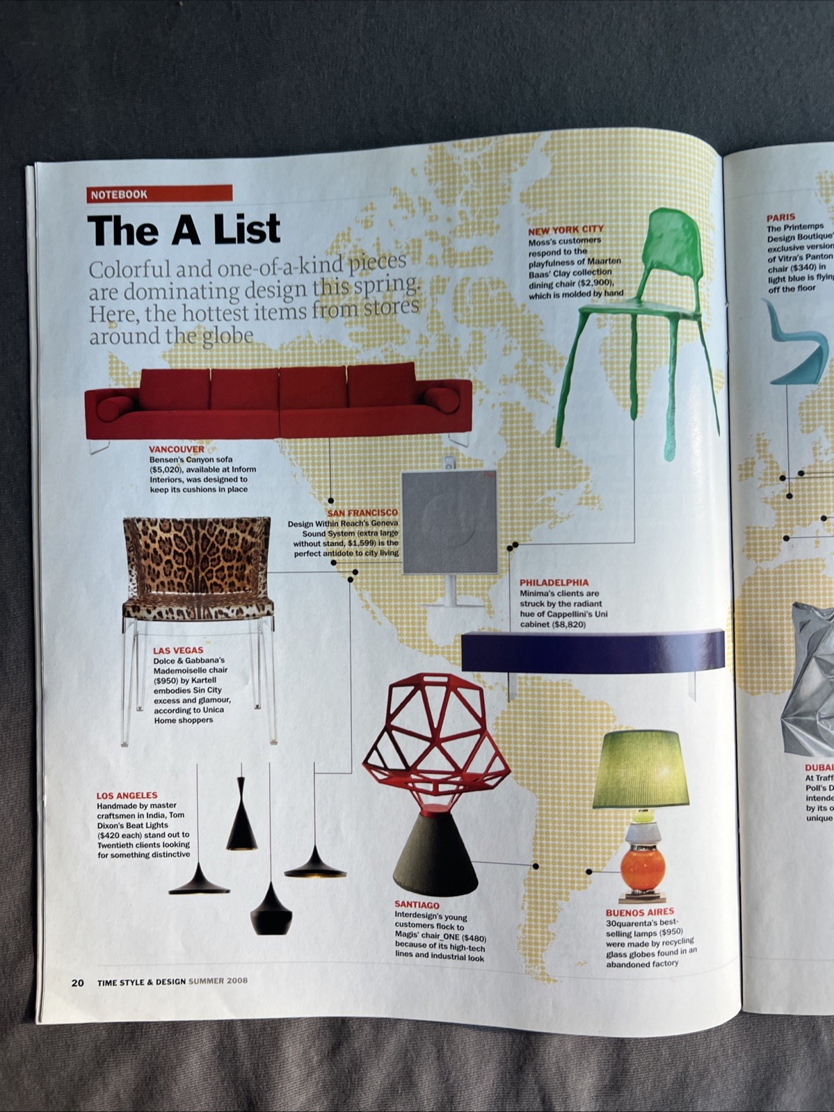 TIME Magazine THE DESIGN 100 Style & Design Summer Vintage 2008 Supplement