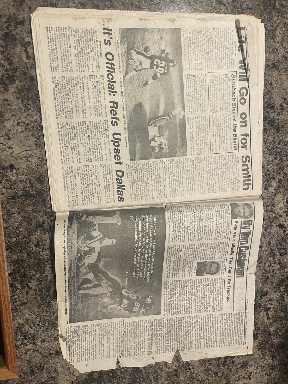 1979 Pittsburgh Steelers Super Bowl Champions Newspaper