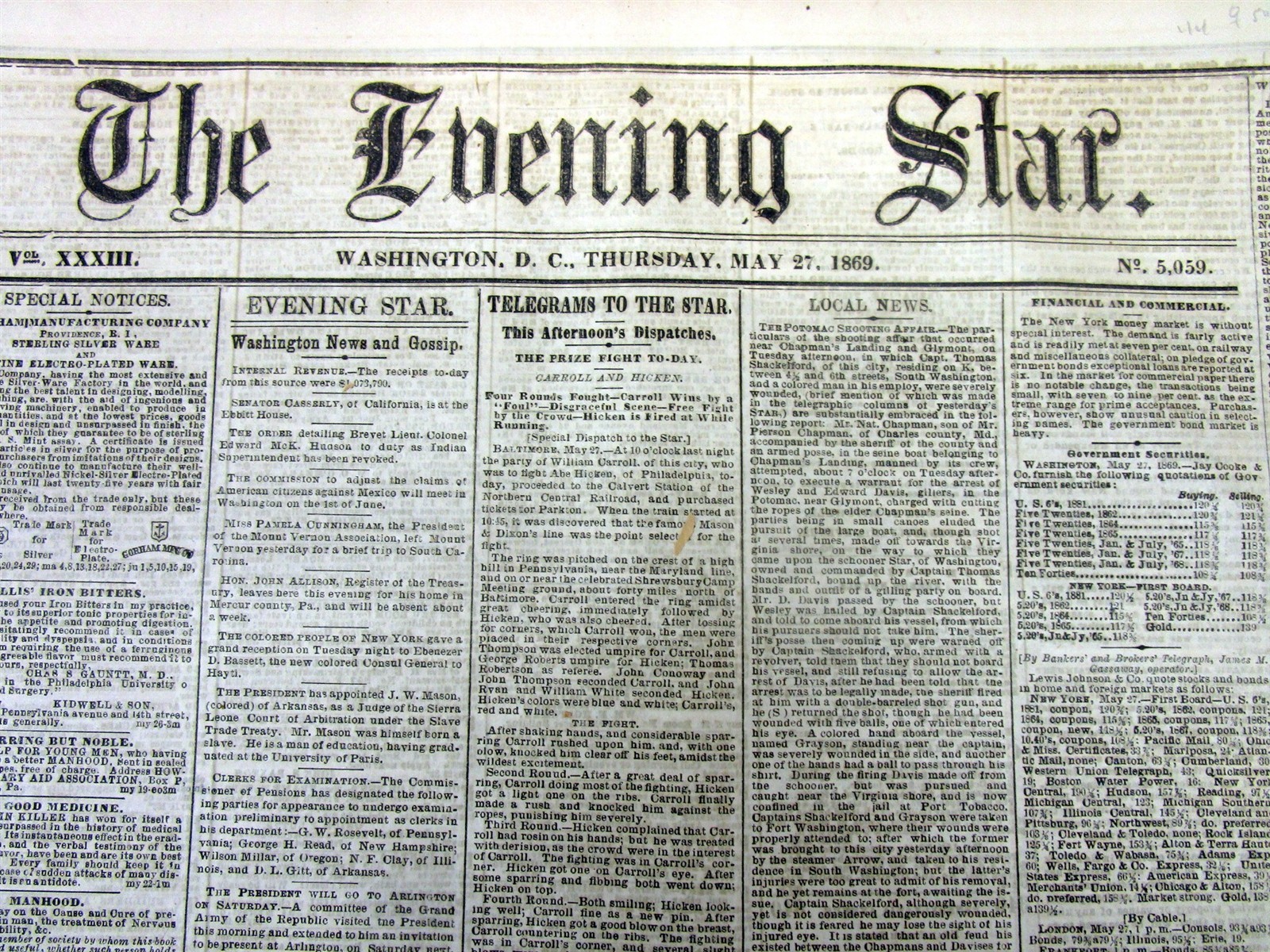 1869 newspaper NATIONAL WOMEN’S SUFFRAGE ASSOCIATION FOUNDED BySTANTON & ANTHONY