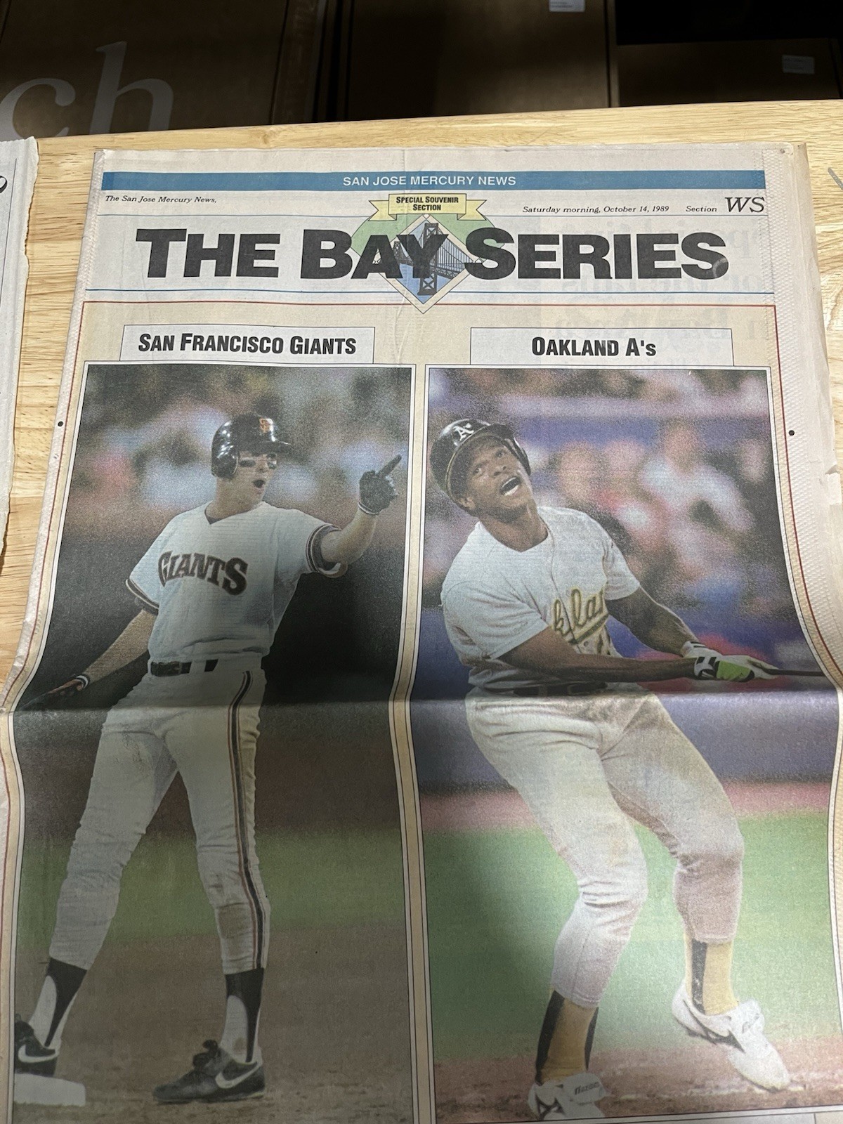 San Jose Mercury newspaper lot. 1989 MLB World Series. Oakland A’s S.F. Giants