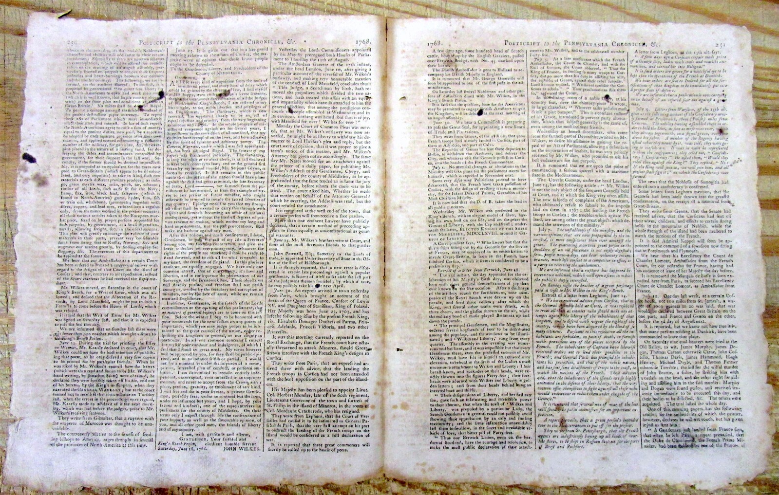 1768 REVOLUTIONARY WAR newspaper “EXTRA” RUNAWAY SLAVE AD Newcastle Co DELAWARE