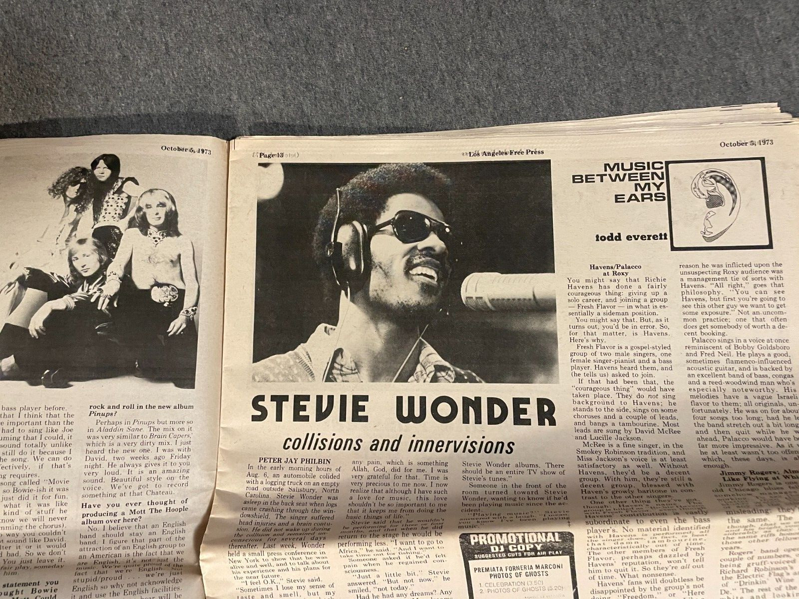 Oct 1973 Los Angeles Free Press Newspaper Iggy Pop Stooges Van Morison J Geils