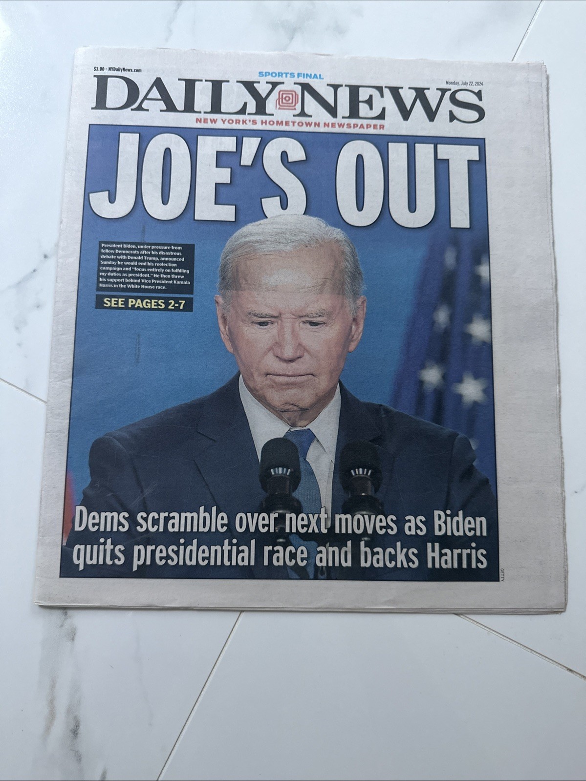 23 News Paper Long Paper Trail Of 2024 Election Process Since Biden Drop Out