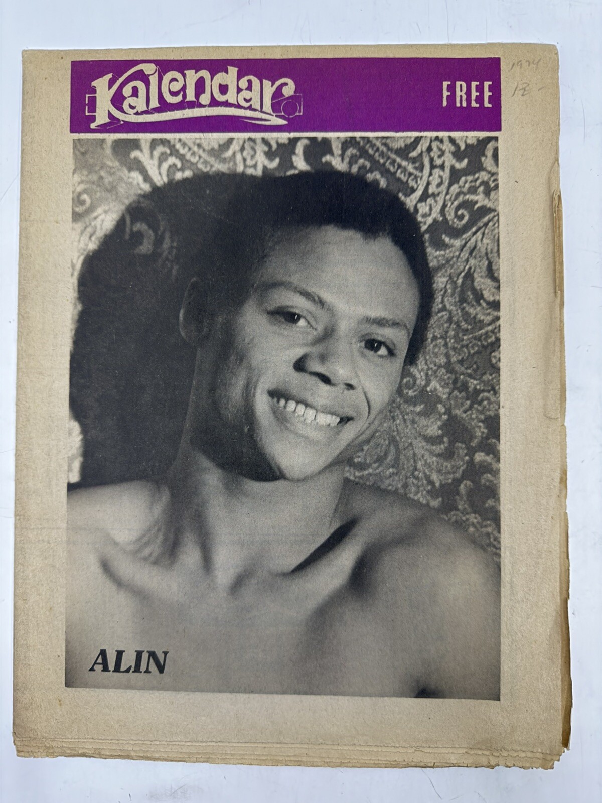Vintage Kalendar Feb 1st 1974 Volume 3 #1 San Francisco Gay Int Alin Ginn RARE
