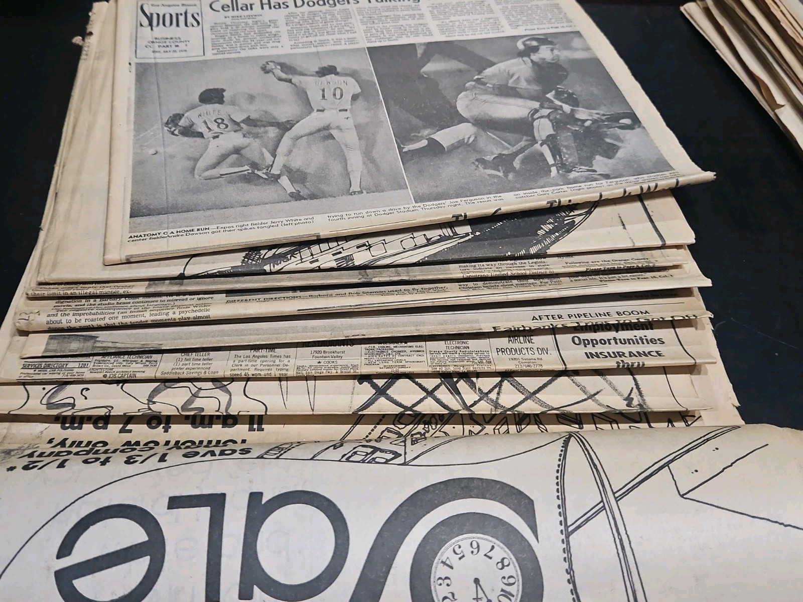 LOS ANGELES TIMES JULY 20 1979 COMPLETE ORIGINAL HUGE NEWSPAPER