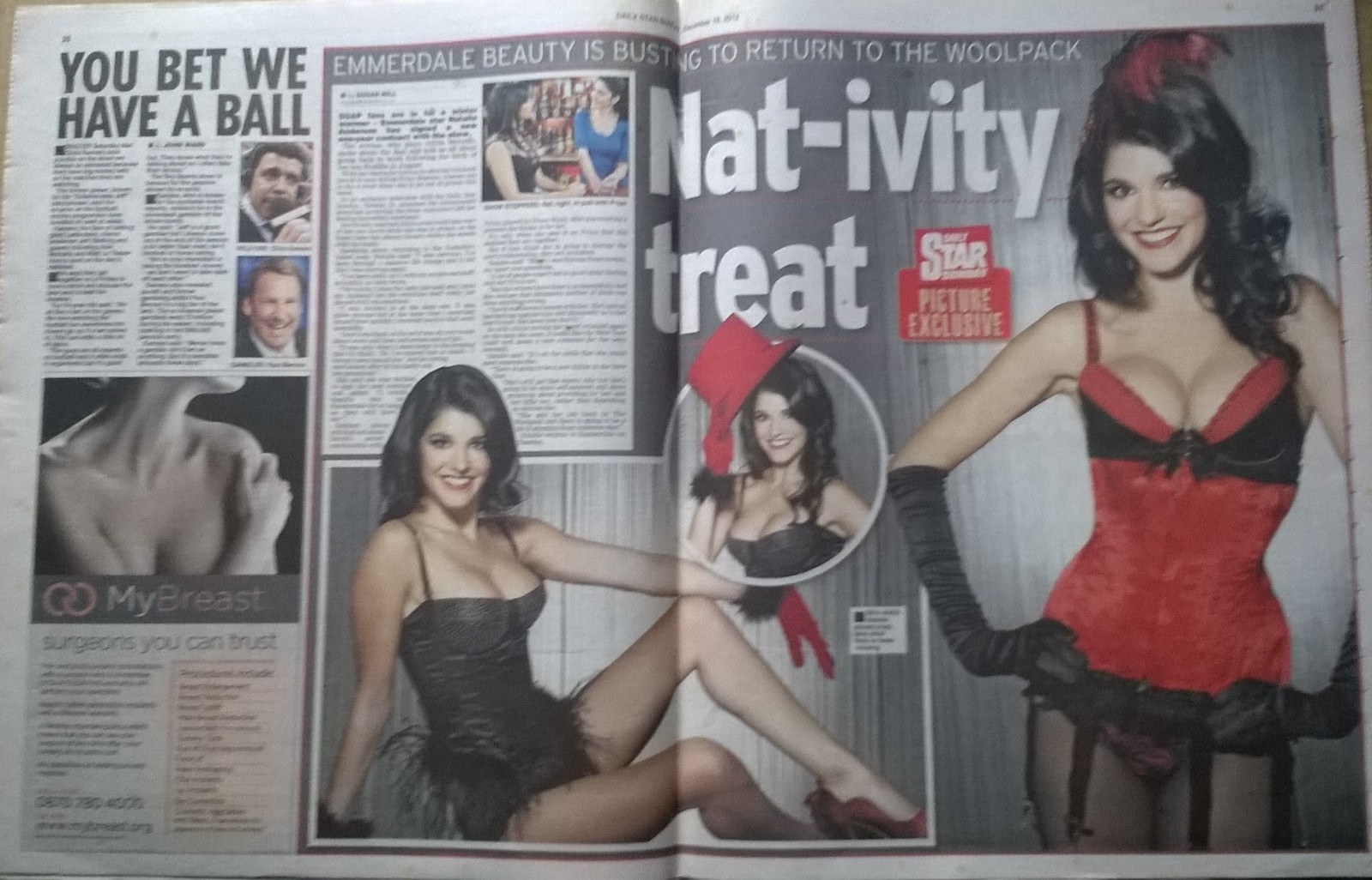 SUNDAY STAR 16 December 2012 – Christine Martin, Natalie Anderson, Kate Moss