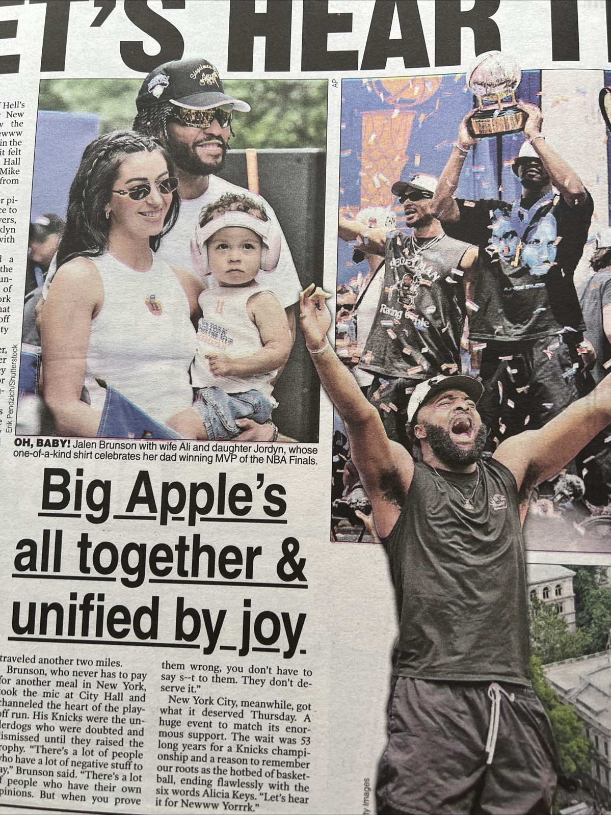 CITY OF LOVE NEW YORK POST KNICKS CHAMPIONS PARADE 6/19/2026 ?