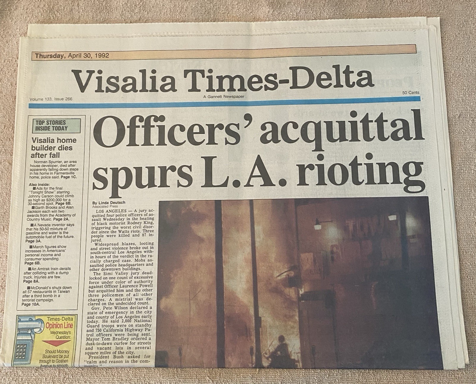 Collection of Vintage Newspapers Featuring Historic Events, 1964-2003, Lot of 14