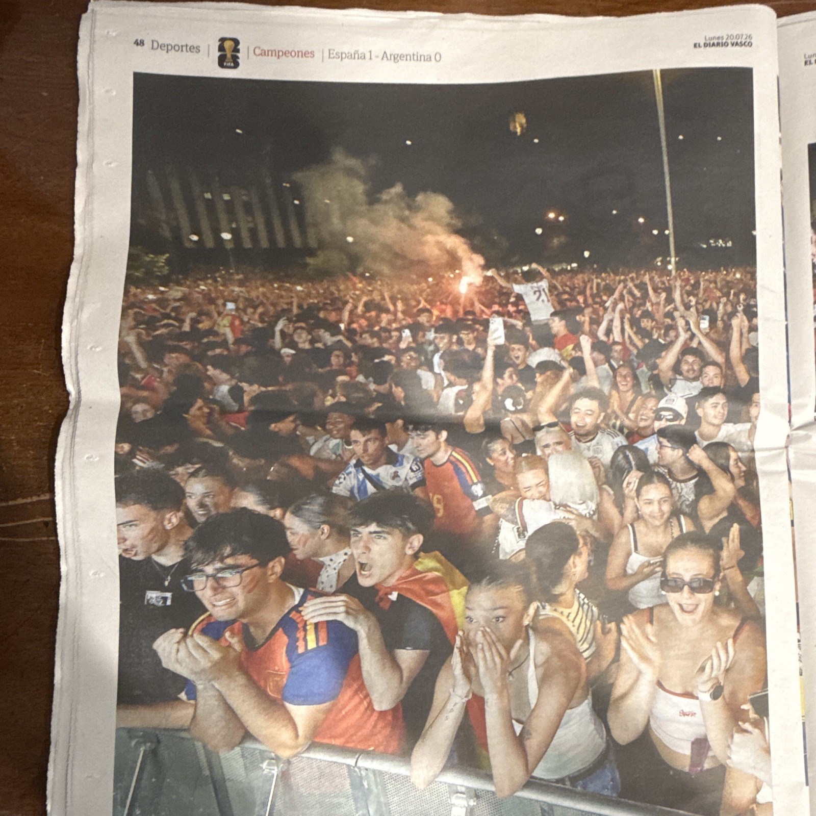 El Diario Vasco Spanish Newspaper July 20 2026 “¡BICAMPEONES!” Spain World Cup!