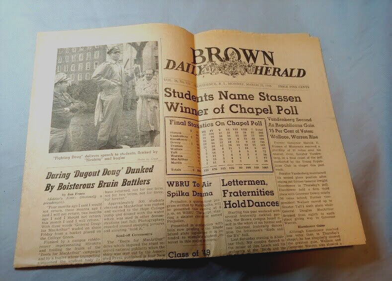 Brown University Daily Herald Mar 22nd 1948 Issue Ivy league Newspaper