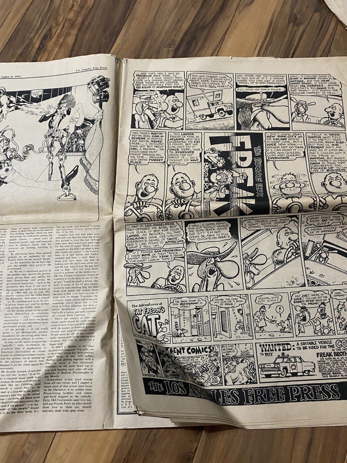 Lot of 4 Los Angeles LA Free Press Newspapers Loads of Vintage Music Ads