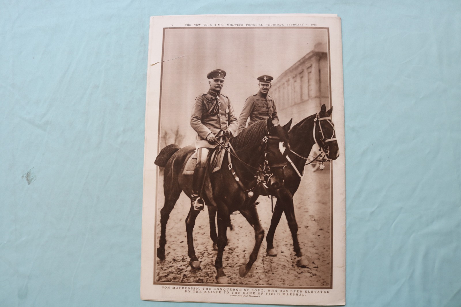 1915 FEB 4 NEW YORK TIMES MID-WEEK PICTORIAL WAR EXTRA – KING FERDINAND -NP 9126
