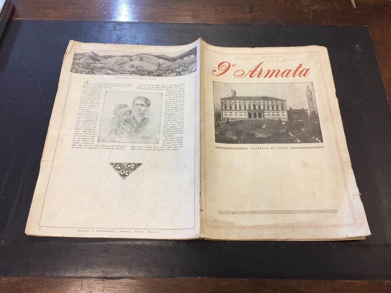 GREAT WAR MAGAZINE 9th ARMATA UDINE GORIZIA IDRIA – MONDADORI 1919