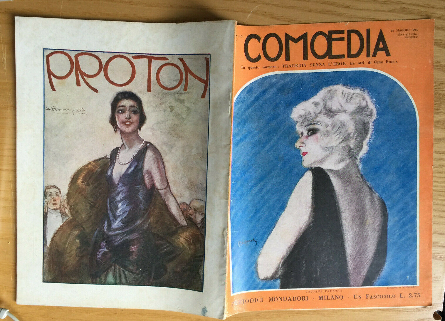 MONDADORI COMEDY PERIODICO COMEDIA E VITA THEATRALE N° 10 1924 GINO ROCCA 2/19