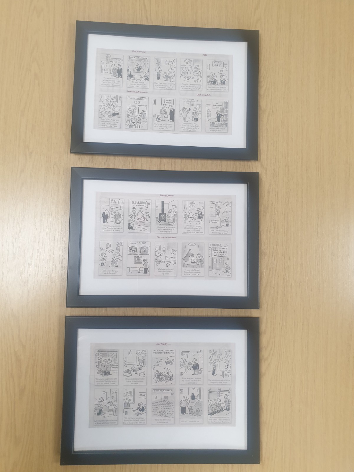 Matt daily telegraph newspaper cartoon framed