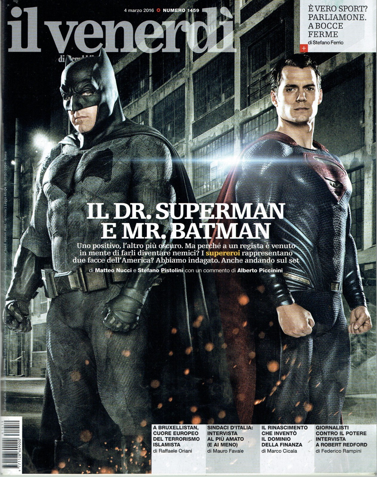 FRIDAY 2016/1459=BATMAN V SUPERMAN=LUZZARA=BOCCE=PAOLO PERRONE=JACOB FUGGER=