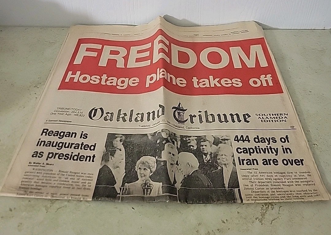 American Hostages Freed From Iran ~ Oakland Tribune Newspaper June 20, 1981