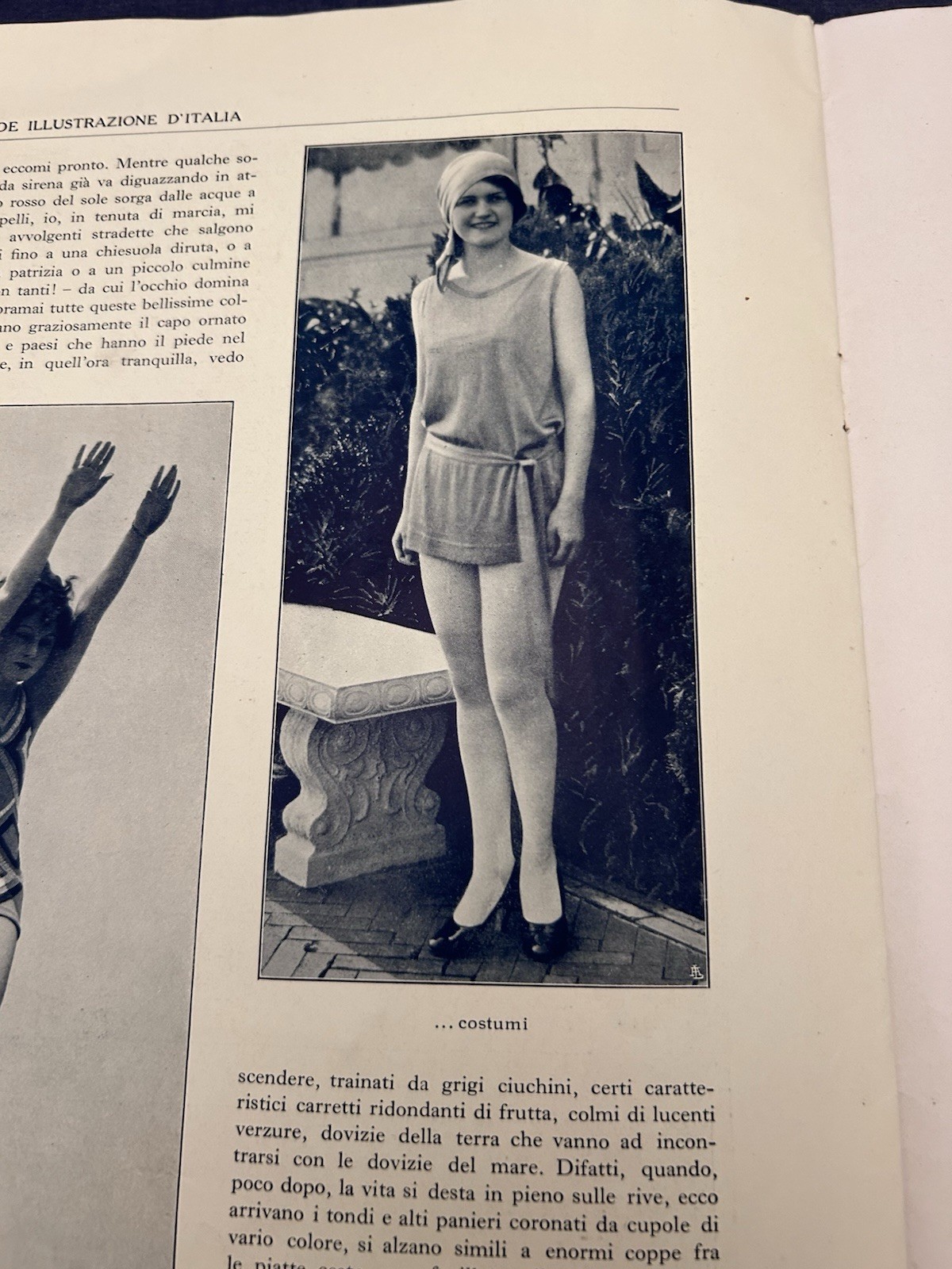 July 1929 La Grande Illustrazione Italy Newspaper Swimsuit Seaplane Women Fashio