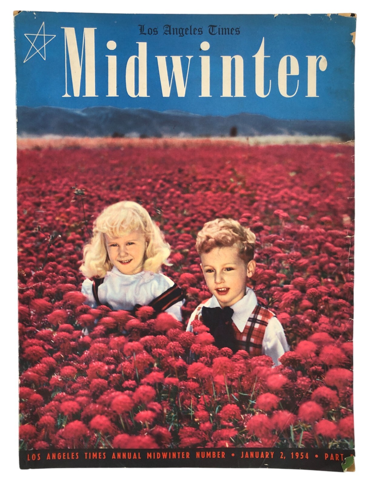 Los Angeles Times Midwinter Magazine Jan 2 1954 Great Photos of LA & Ads 160 Pgs