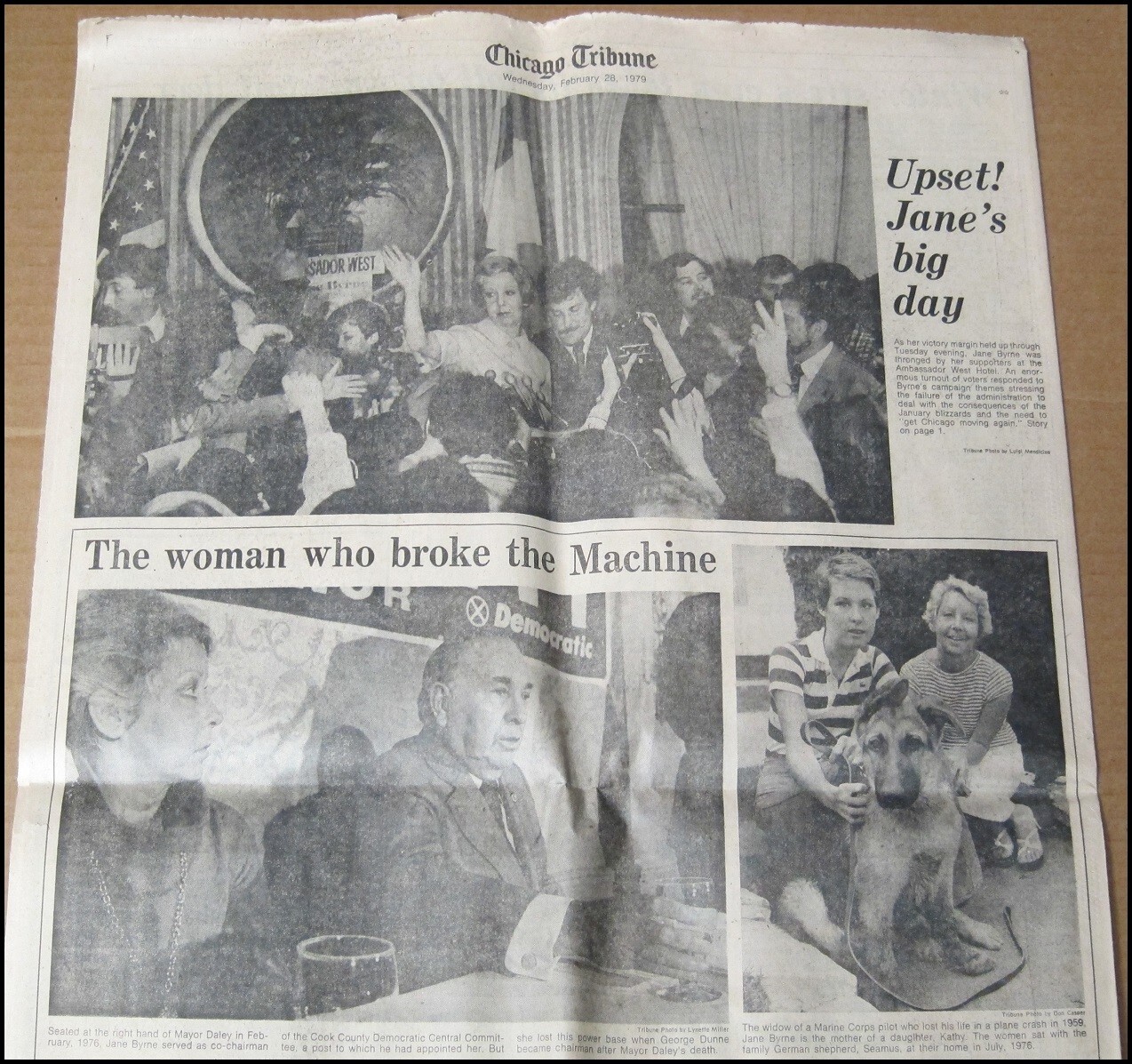 1979 Jane Byrne Wins Mayoral Primary Chicago Tribune Newspaper Mayor of Chicago