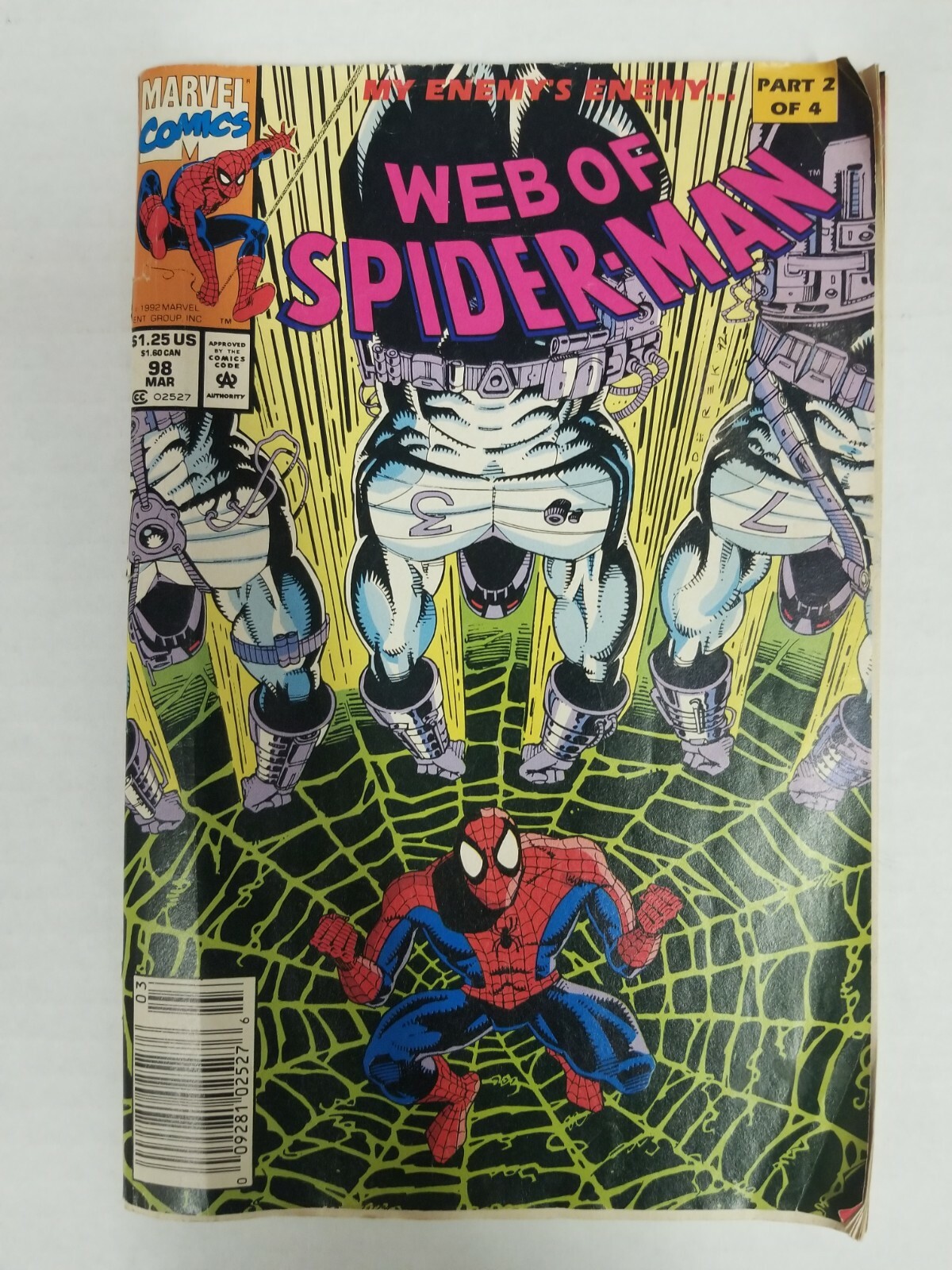 WEB OF SPIDER-MAN #98 March 1993 MARVEL Sealed COMIC BOOK Pt 2/4 ENEMY’S ENEMY
