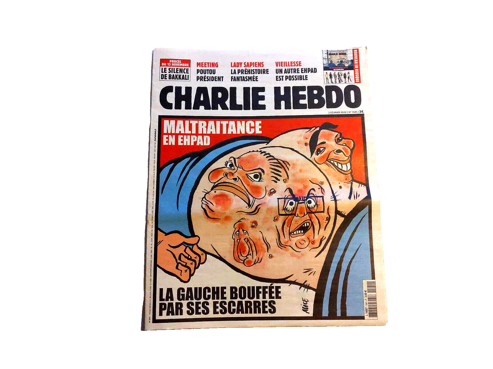 Charlie Hebdo N° 1541 of February 2, 2023 The Left Eaten by Bedsores.