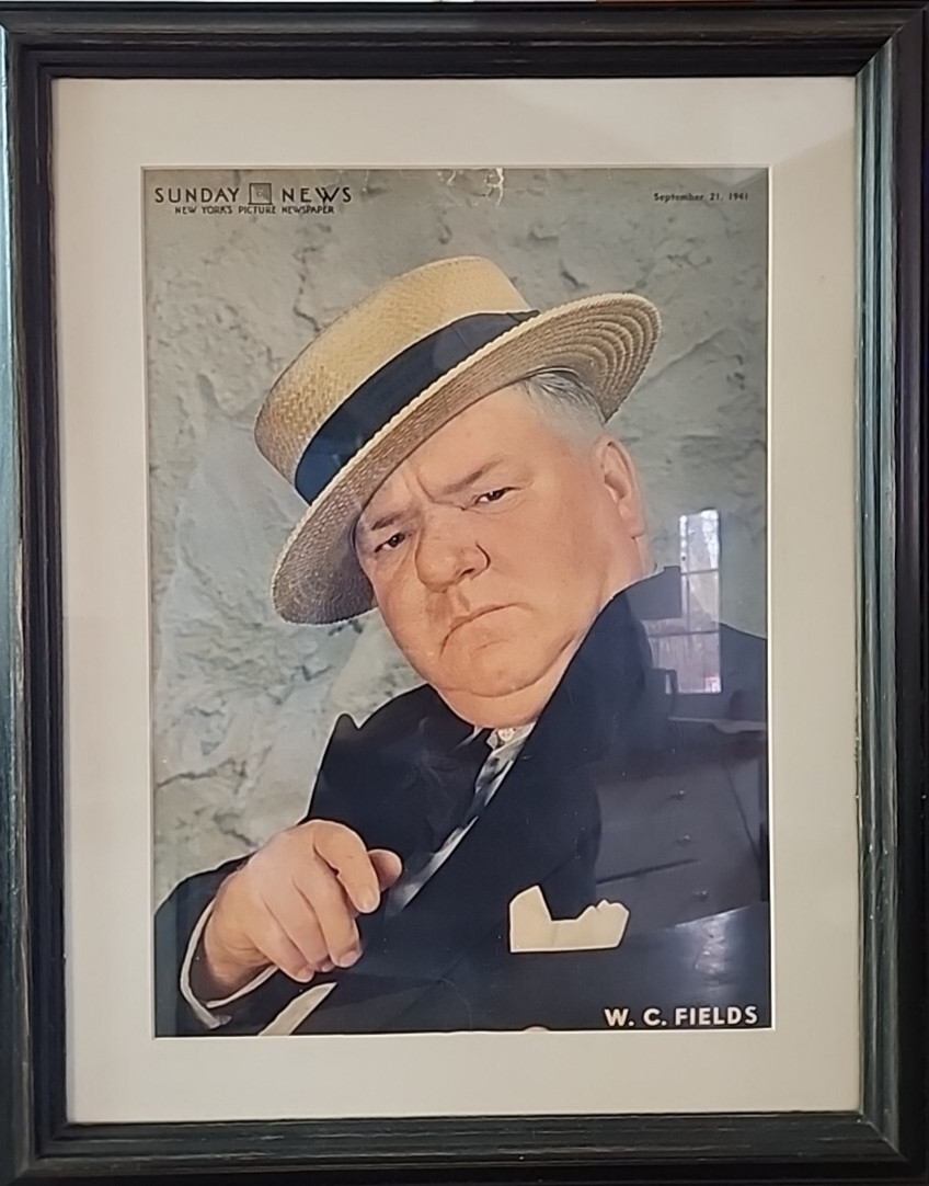 September 1st. 1941 Sunday News, New Yorks Pictures News Paper W.C. Fields”