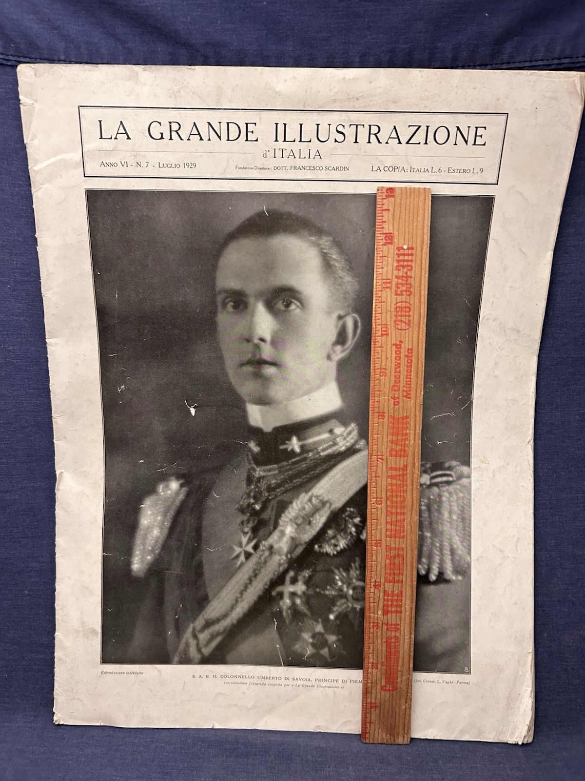 July 1929 La Grande Illustrazione Italy Newspaper Swimsuit Seaplane Women Fashio