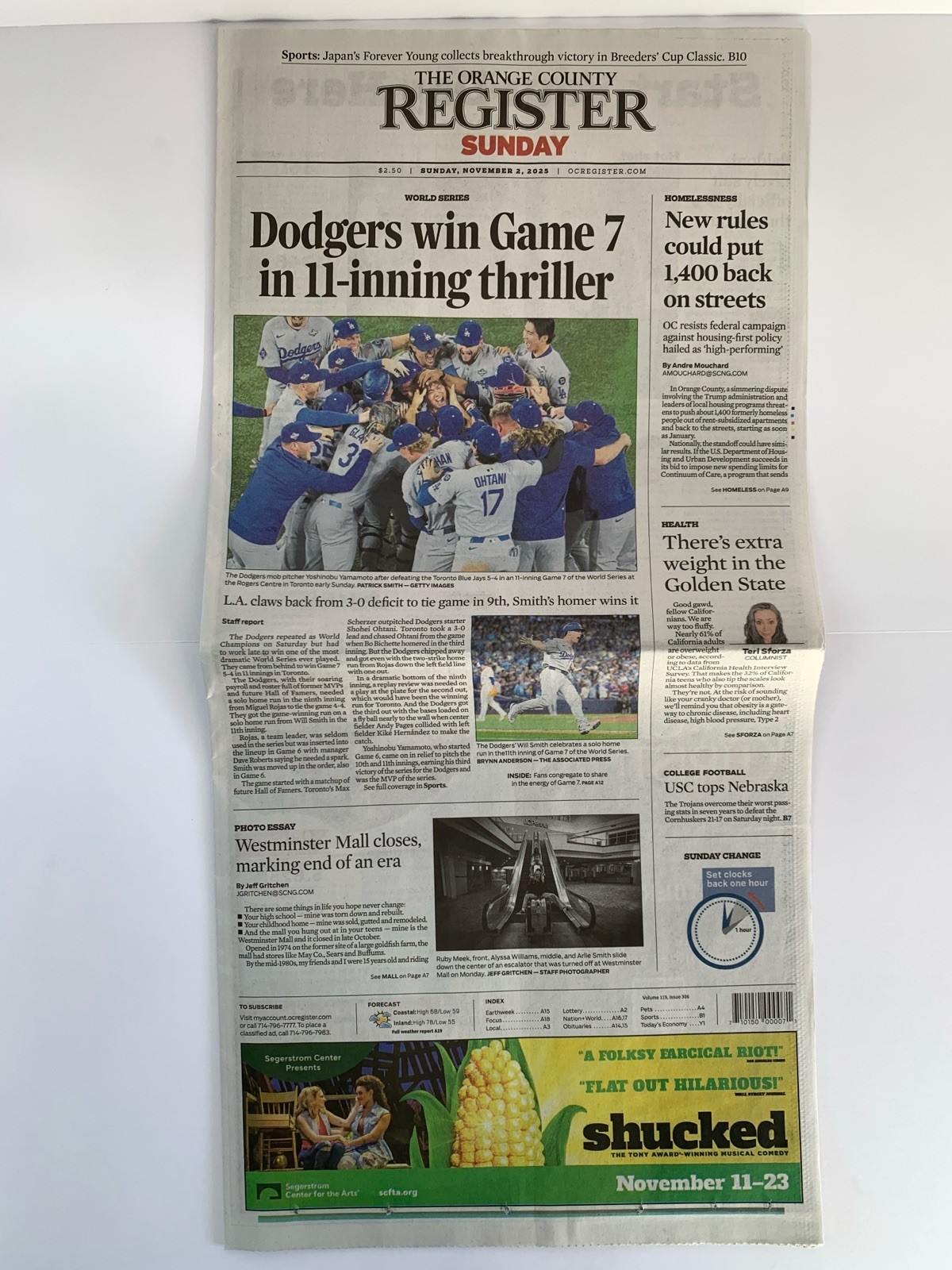Los Angeles Dodgers World Series Championships & LA Parade ~ OC Register 2025