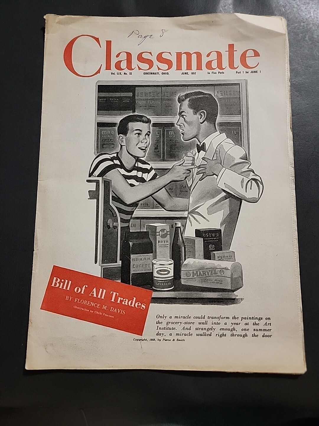 1952 Classmate Newspaper Methodist Church Publication Cincinnati Ohio