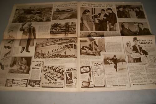1940 NOV 10 PICTURE PARADE SECTION INQUIRER FRANKLIN DELANO ROOSEVELT – NP 615A