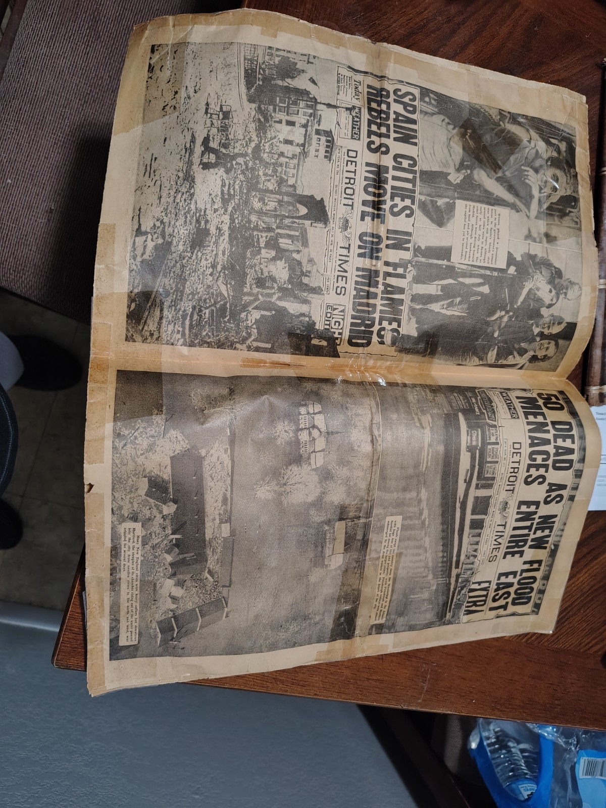 1936 Detroit Times Newspaper Collection-FDRRooseveltWins,King GeorgeDies,Simpson