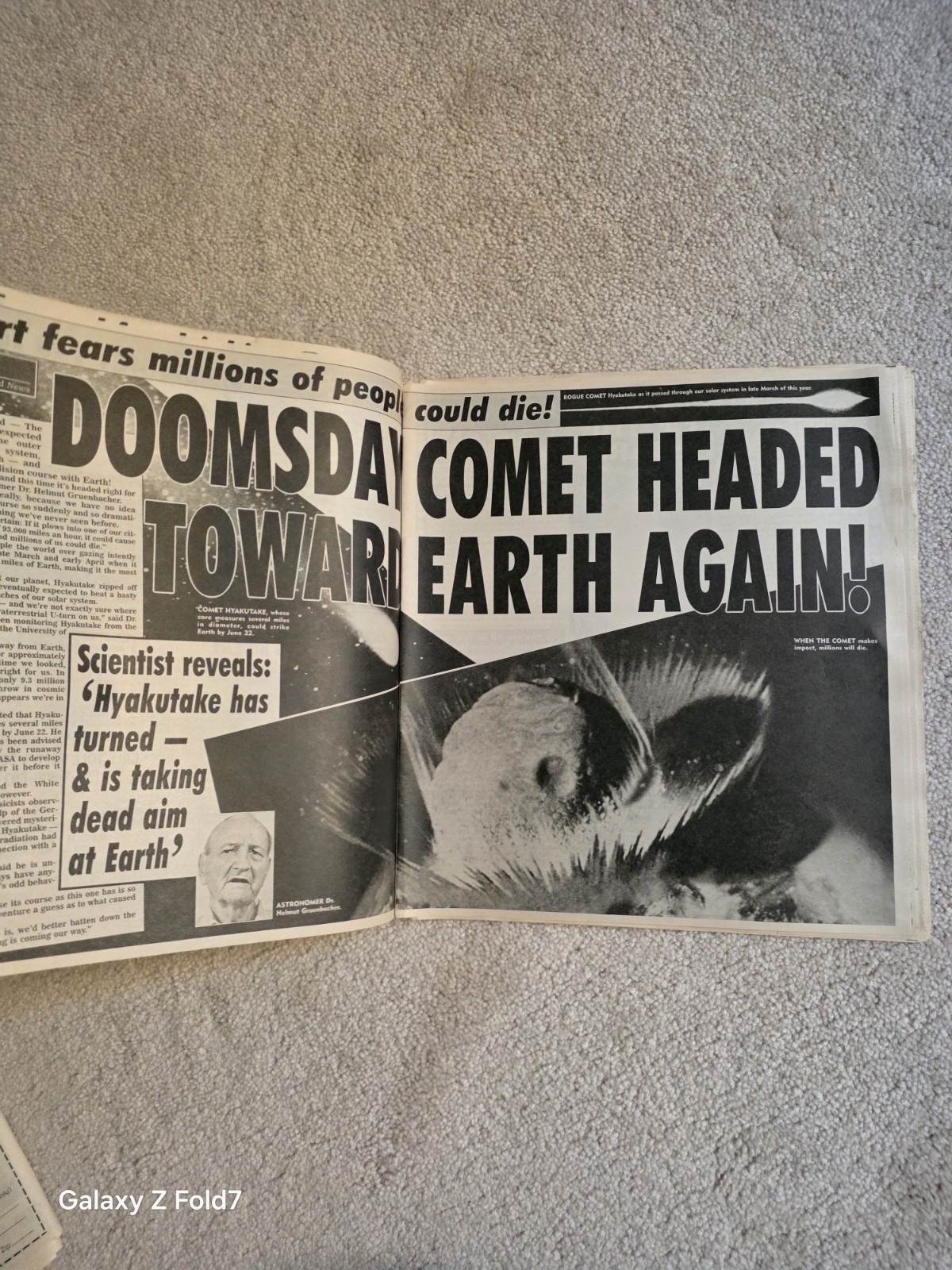 VINTAGE WEEKLY WORLD NEWS FAKE NEWSPAPER TABLOID EVERGLADES PLANE CRASH 1996
