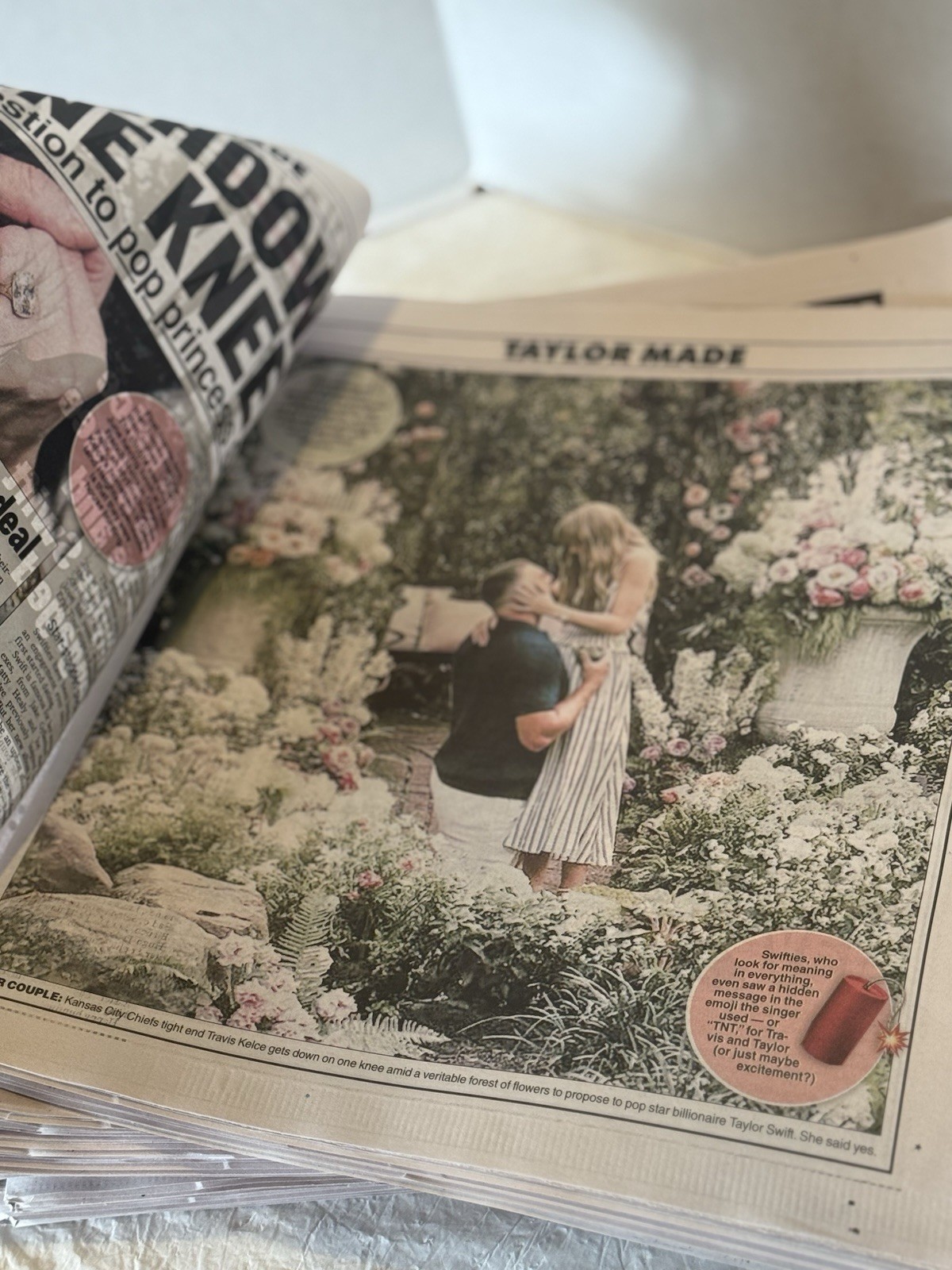 Taylor Swift & Travis Kelce Engaged “Tay Yes!” New York Post Newspaper 8/27/2025