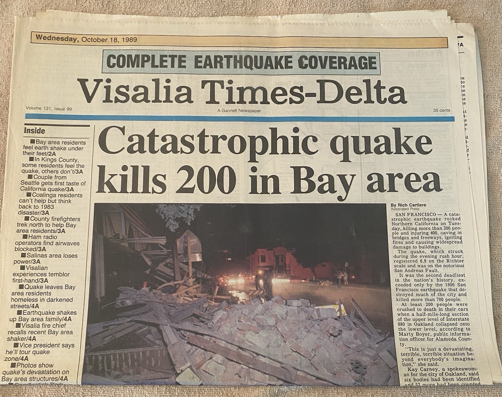 Collection of Vintage Newspapers Featuring Historic Events, 1964-2003, Lot of 14
