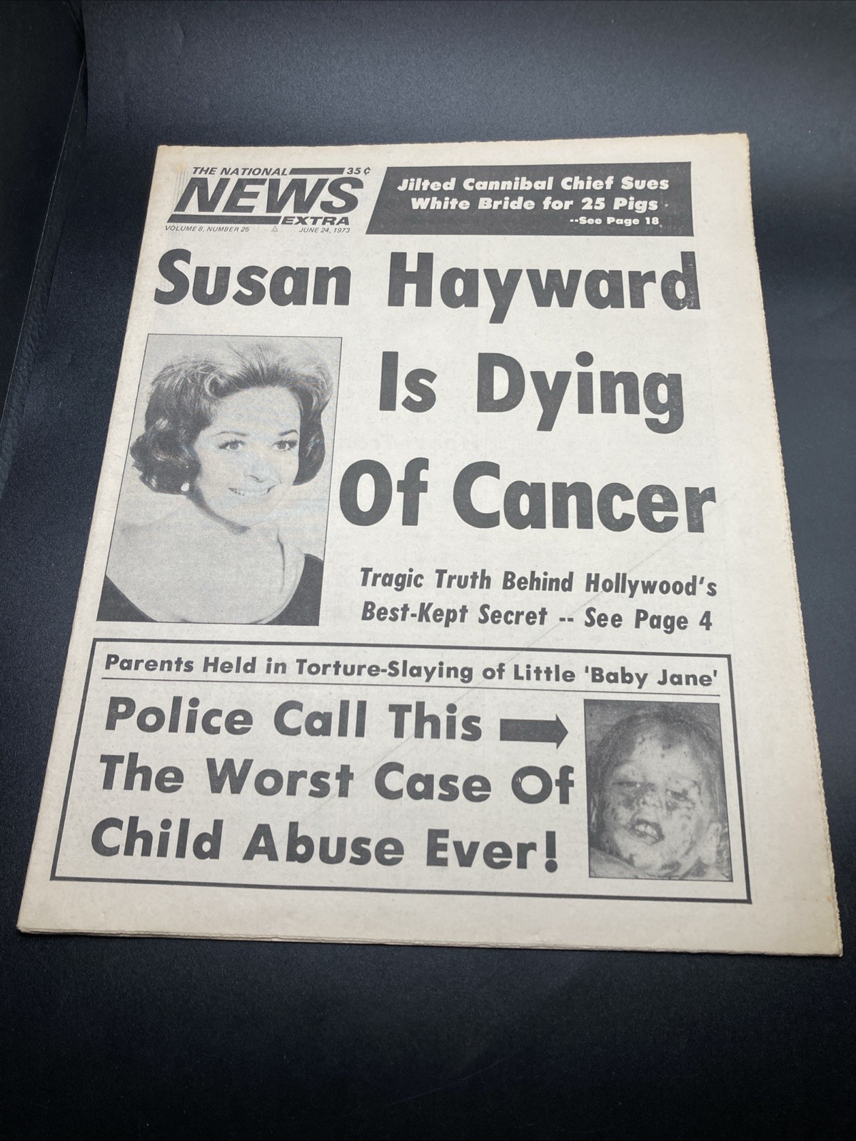 National News Extra June 24th 1973 Susan Hayward Dying Of Cancer- Abuse