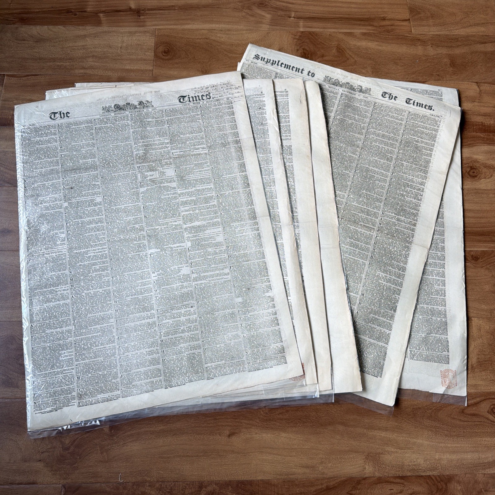 December 11 1848 THE LONDON TIMES Victorian ORIGINAL Newspaper and Supplement