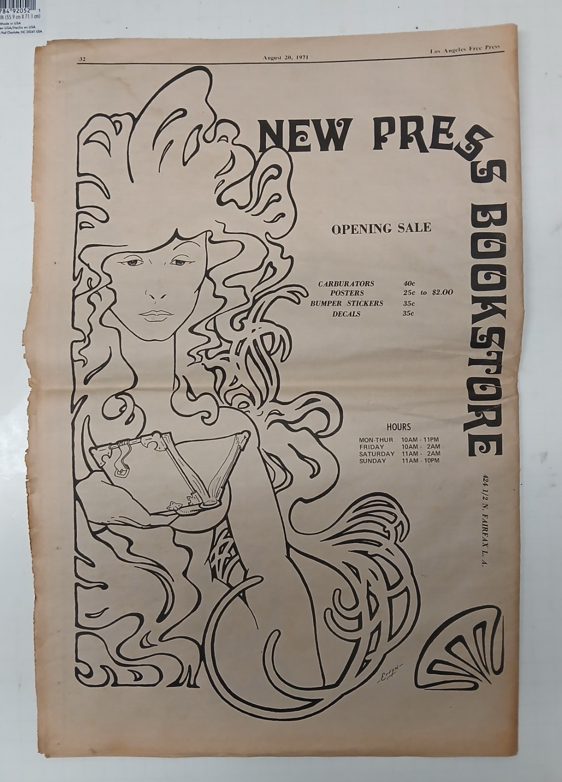 Los Angeles Free Press 1971 August – Vintage