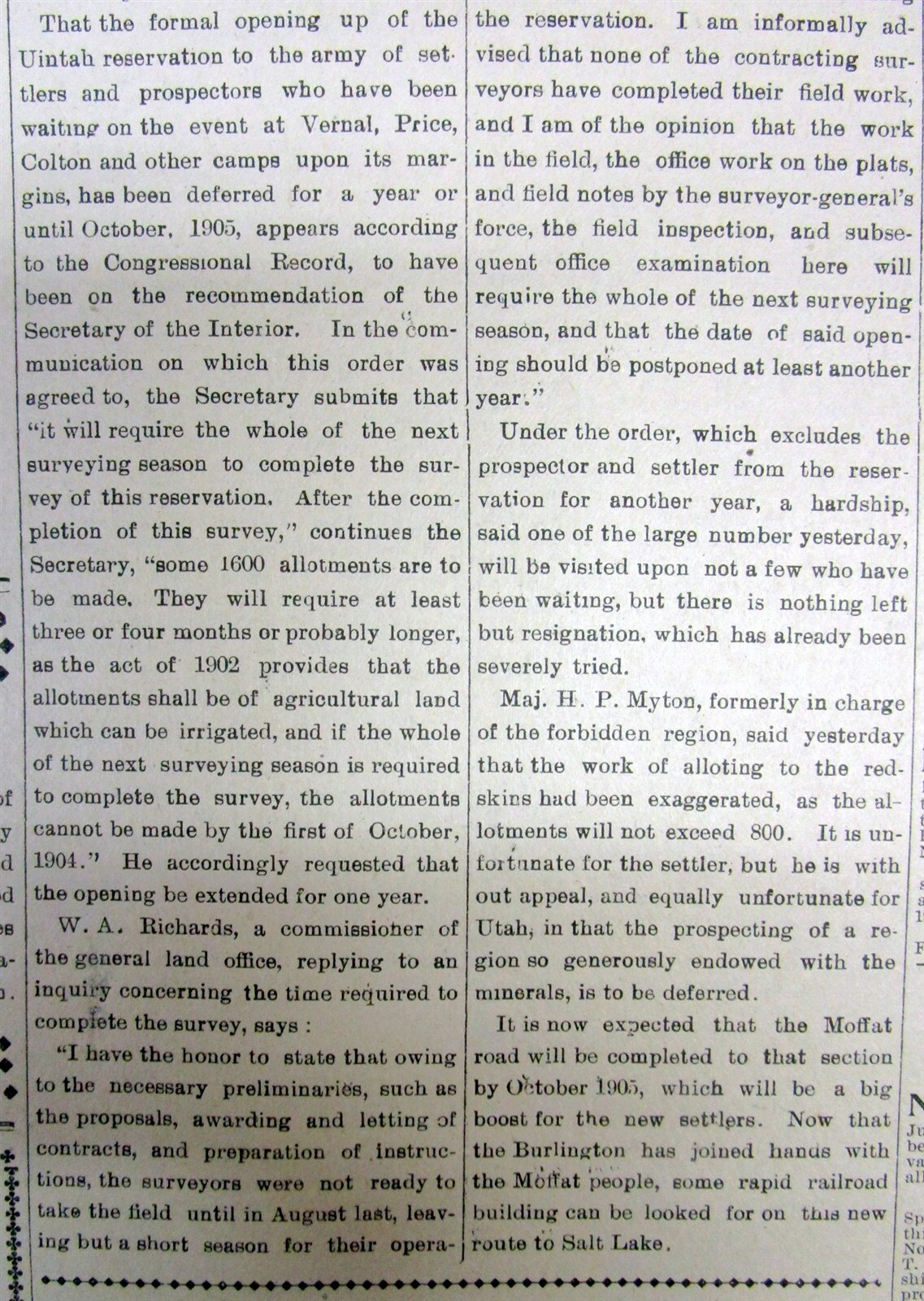 1904 newspaper wth “Redskin” HEADLINE as racial slur for NATIVE AMERICAN INDIANS