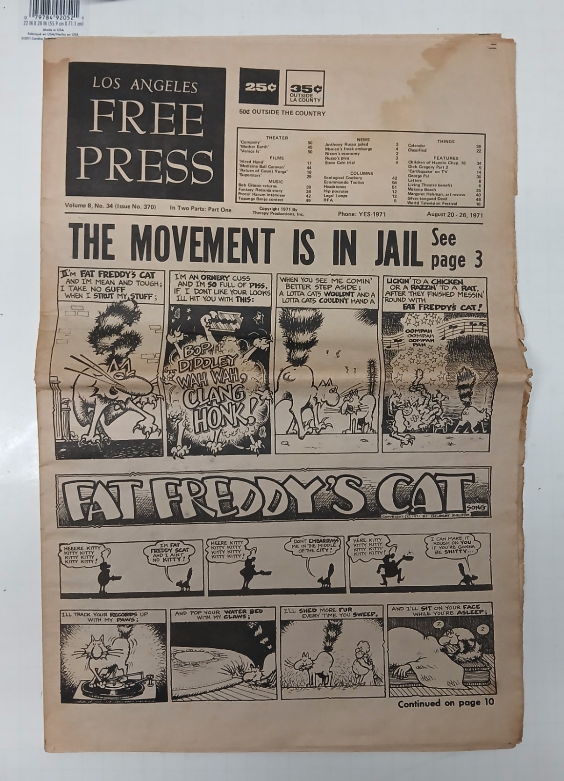 Los Angeles Free Press 1971 August – Vintage