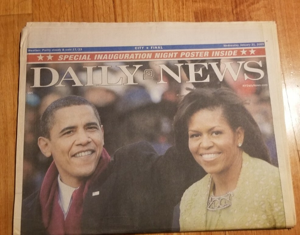 New York Daily News: Jan 21 2009, A Glorious Beginning Barack Obama Brand New