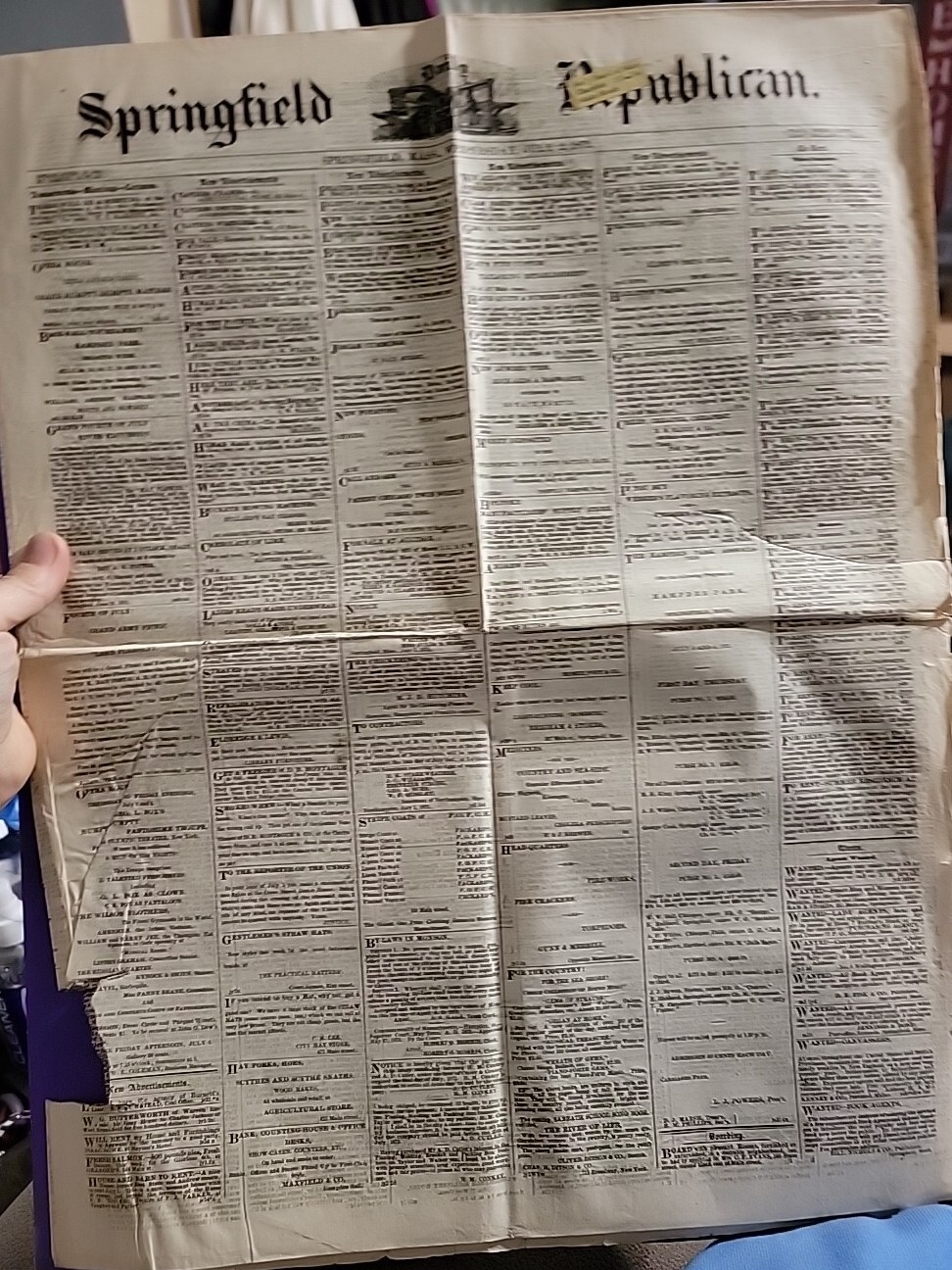 NEWSPAPER FROM 1873